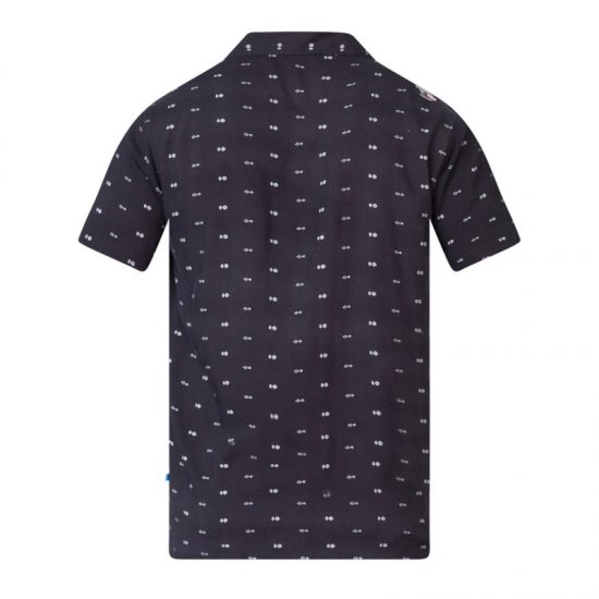 D555 Luciano Bowling Shirt Black - Košele - Košele 2XL-10XL