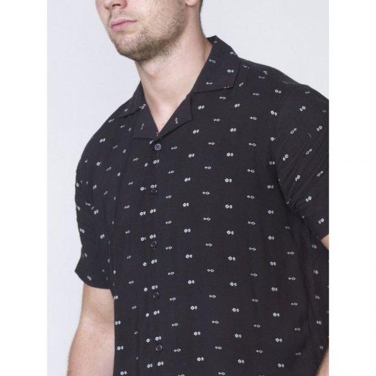 D555 Luciano Bowling Shirt Black - Košele - Košele 2XL-10XL