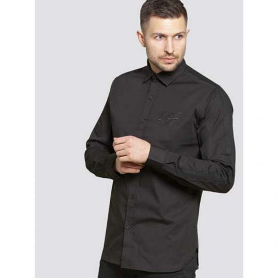 D555 Michael Couture Stretch Shirt Black - Košele - Košele 2XL-10XL