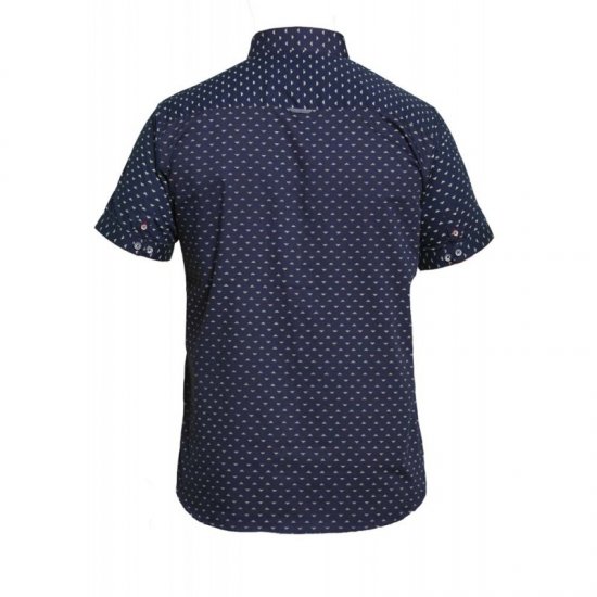 D555 Barrington Short Sleeve Shirt Navy - Košele - Košele 2XL-10XL