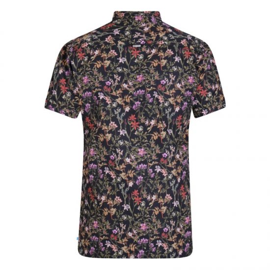 D555 Emmet Floral Shirt Black - Košele - Košele 2XL-10XL