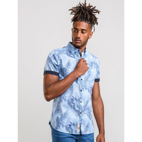 D555 Santana Hawaii Shirt Sky Blue - Košele - Košele 2XL-10XL