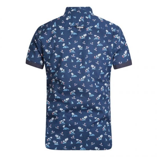 D555 Davian Hawaii Shirt Navy - Košele - Košele 2XL-10XL