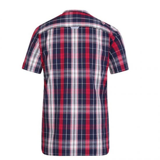 D555 Terell Shirt Navy/Red - Košele - Košele 2XL-10XL