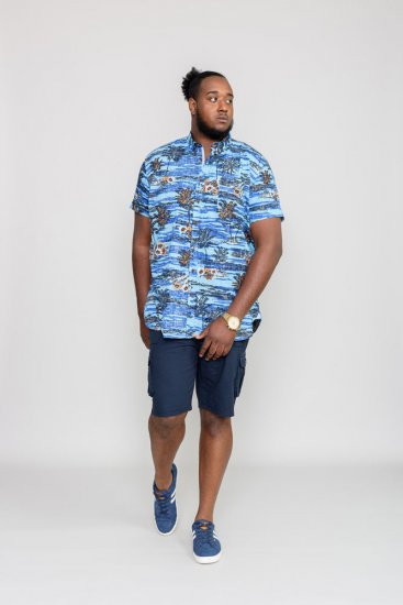 D555 CHARFORD Hawaiian Reverse Printed Shirt - Košele - Košele 2XL-10XL