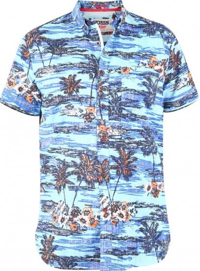 D555 CHARFORD Hawaiian Reverse Printed Shirt - Košele - Košele 2XL-10XL
