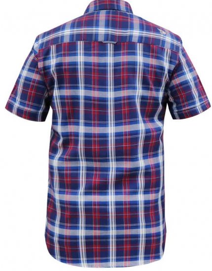 D555 Portland Check Button Down Collar S/S Shirt - Košele - Košele 2XL-10XL