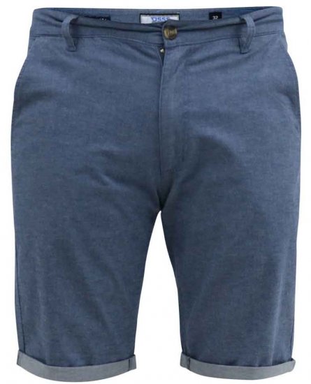 D555 Alderton Stretch Chambray Shorts Navy - Šortky - Šortky W40-W60