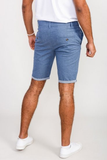 D555 Alderton Stretch Chambray Shorts Navy - Šortky - Šortky W40-W60