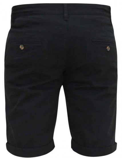 D555 Nelson Stretch Chino Shorts Black - Šortky - Šortky W40-W60