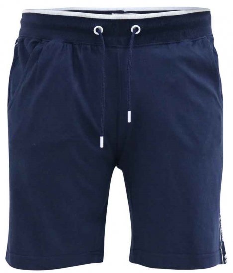 D555 Brantham Couture Elasticated Waistband Shorts Navy - Tepláky & teplákové kraťasy - Tepláky & Teplákové kraťasy - 2XL-12XL