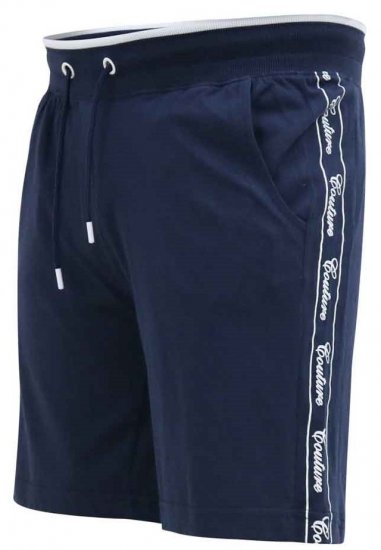 D555 Brantham Couture Elasticated Waistband Shorts Navy - Tepláky & teplákové kraťasy - Tepláky & Teplákové kraťasy - 2XL-12XL