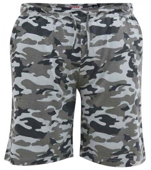 D555 Carlton Elasticated Waist Jersey Camo Shorts - Tepláky & teplákové kraťasy - Tepláky & Teplákové kraťasy - 2XL-12XL