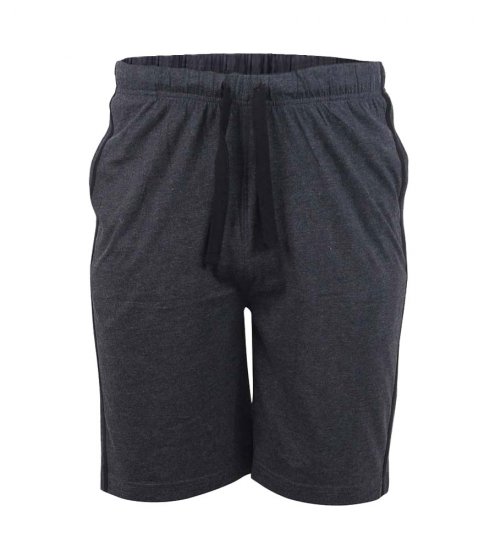 D555 Ryan Jersey Shorts 2-pack Black/Charcoal - Tepláky & teplákové kraťasy - Tepláky & Teplákové kraťasy - 2XL-12XL