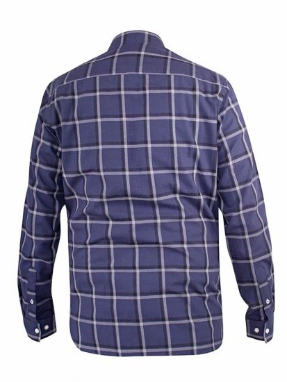 D555 Townsville Check Button Down Collar Shirt Navy - Košele - Košele 2XL-10XL