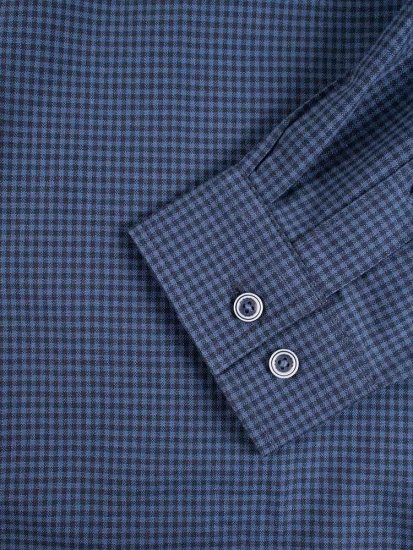 D555 Melbourne Gingham Check Long Sleeve Button Down Shirt - Košele - Košele 2XL-10XL