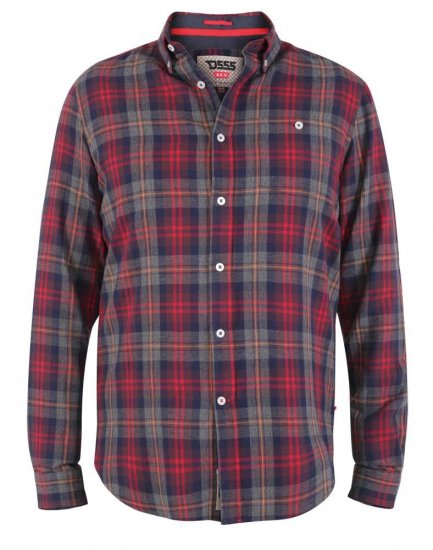 D555 Abbot LS Flannel Shirt - Košele - Košele 2XL-10XL