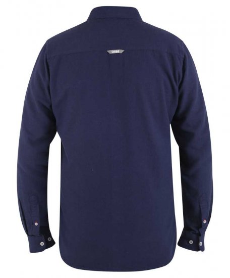 D555 Sennon LS Linen Mix Shirt - Košele - Košele 2XL-10XL
