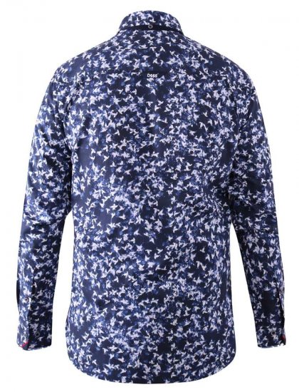 D555 Harrow AOP Shirt Blue - Košele - Košele 2XL-10XL