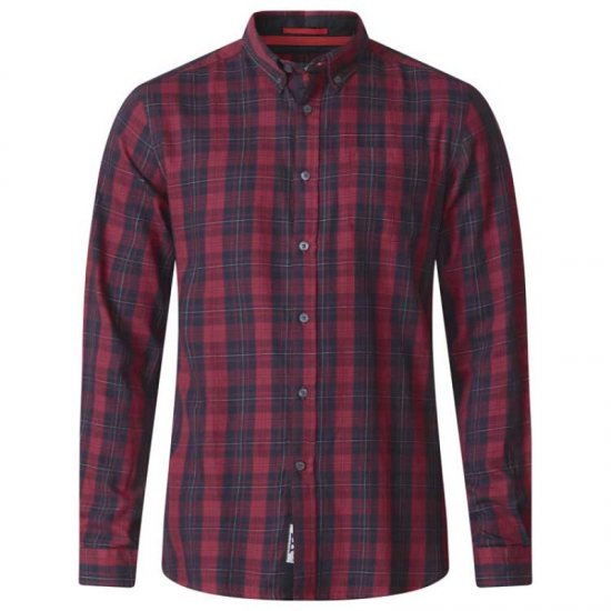 D555 Theo Long Sleeve Check Shirt - Košele - Košele 2XL-10XL