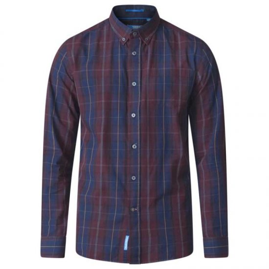 D555 Grady Long Sleeve Check Shirt - Košele - Košele 2XL-10XL