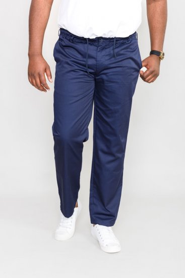 D555 Basilio Pants with elasticated waist Navy - Džínsy & nohavice - Džínsy a Nohavice - W40-W70