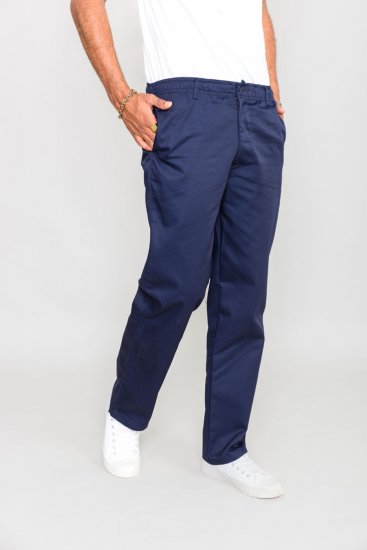 D555 Basilio Pants with elasticated waist Navy - Džínsy & nohavice - Džínsy a Nohavice - W40-W70