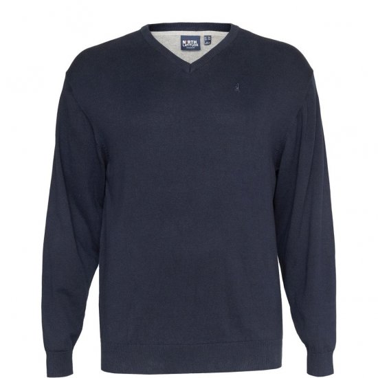 North Latitude V-neck knit Night Sky - Mikiny & mikiny bez kapucne - Mikiny & Mikiny s Kapucňou 2XL-12XL