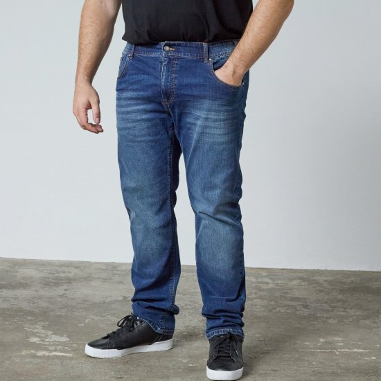 North Latitude Jeans Jack Blue Used Wash - Bundy - Bundy Nadmerné Veľkosti 2XL-8XL