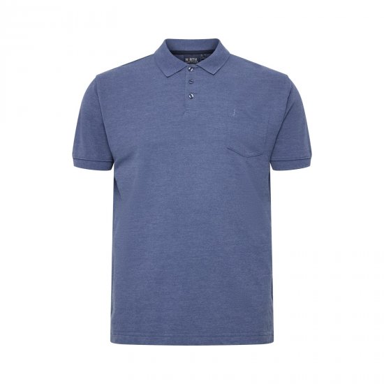 North Latitude Polo Blue Melange - Polokošele - Polokošele 2XL-8XL