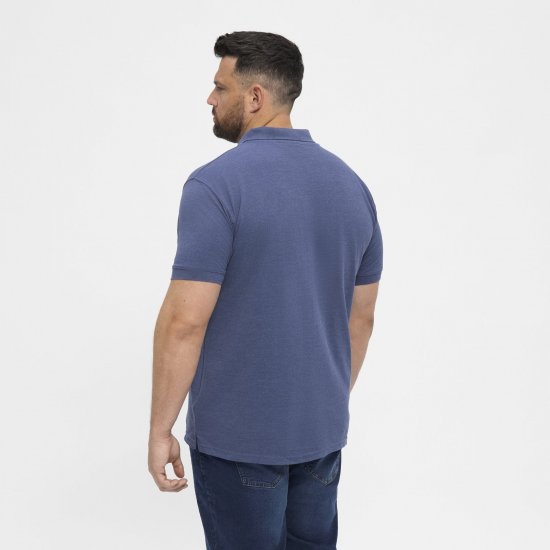 North Latitude Polo Blue Melange - Polokošele - Polokošele 2XL-8XL