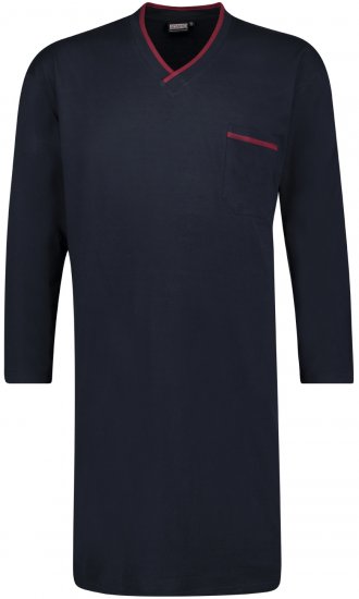 Adamo Bill Long Nightshirt Navy - Spodná bielizeň - Spodné Prádlo 2XL-8XL
