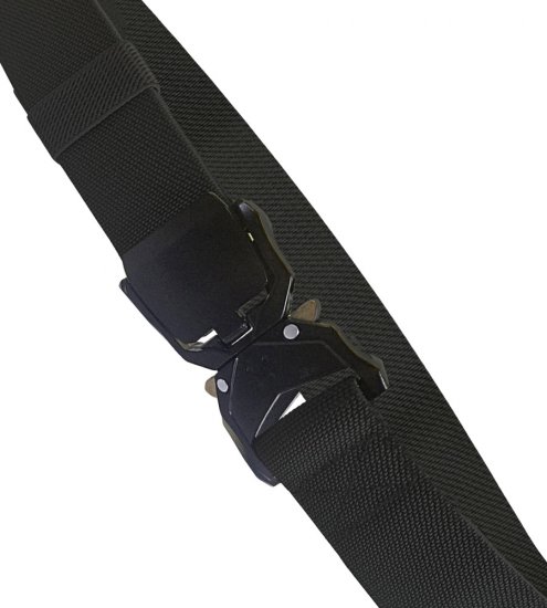 D555 Dale Tactical Stretch Webbing Belt with Heavy Duty Quick Release Buckle Black - Opasky - Opasky W40-W70/2XL-8XL