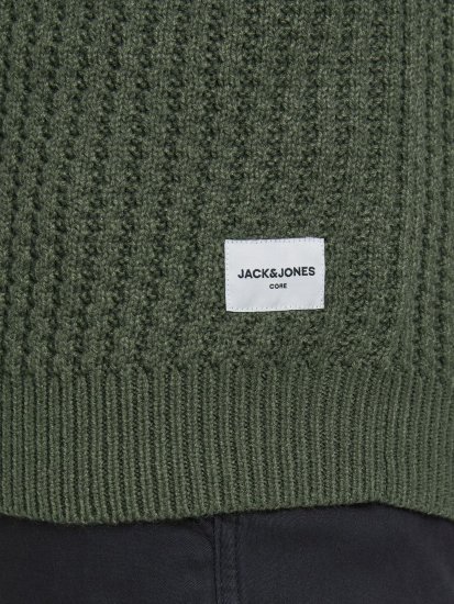 Jack & Jones JCOBRANDON Knit Forest - Mikiny & mikiny bez kapucne - Mikiny & Mikiny s Kapucňou 2XL-12XL