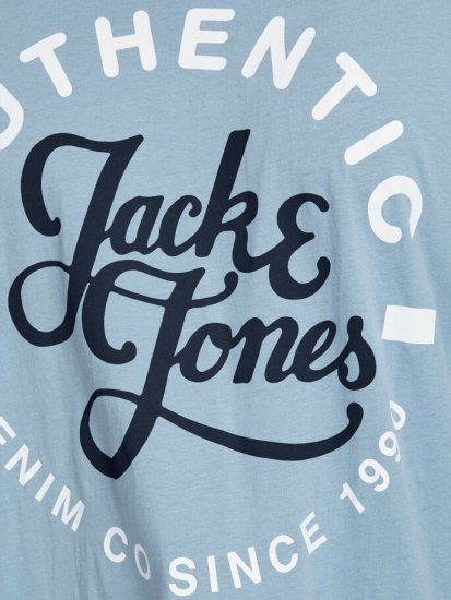 Jack & Jones JJMOON T-shirt Faded Denim - Tričká - Nadrozmerné tričká - 2XL-14XL