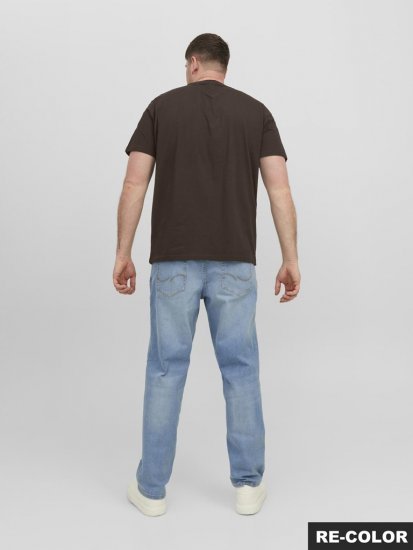 Jack & Jones STAR T-shirt Brown - Tričká - Nadrozmerné tričká - 2XL-14XL