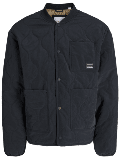 Jack & Jones Hero Liner Quilted Jacket Black - Bundy - Bundy Nadmerné Veľkosti 2XL-8XL