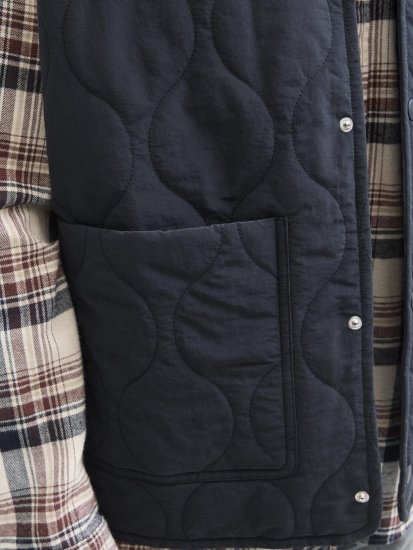 Jack & Jones Hero Liner Quilted Gilet Vest Black - Vesty - Vesty vo veľkých veľkostiach
