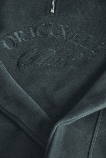 Jack & Jones Bleecker Branding High Neck Sweatshirt Forest River - Mikiny & mikiny bez kapucne - Mikiny & Mikiny s Kapucňou 2XL-12XL