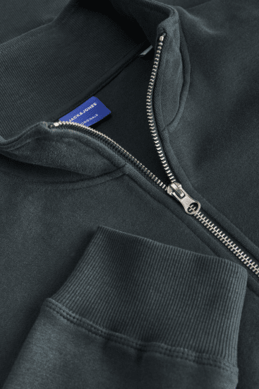 Jack & Jones Bleecker Branding High Neck Sweatshirt Forest River - Mikiny & mikiny bez kapucne - Mikiny & Mikiny s Kapucňou 2XL-12XL