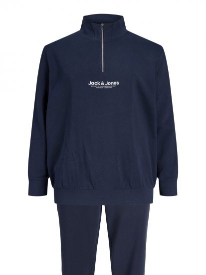 Jack & Jones Vesterbro tepláková súprava námornícka modrá - Mikiny & mikiny bez kapucne - Mikiny & Mikiny s Kapucňou 2XL-12XL