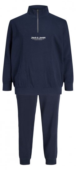 Jack & Jones Vesterbro tepláková súprava námornícka modrá - Mikiny & mikiny bez kapucne - Mikiny & Mikiny s Kapucňou 2XL-12XL