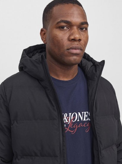 Jack & Jones Sage Prešívaná bunda Čierna - Bundy - Bundy Nadmerné Veľkosti 2XL-8XL