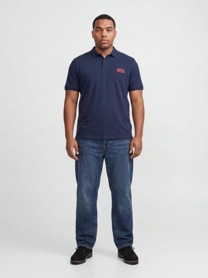 Jack & Jones Rush polokošeľa 2 ks čierna/námornícka modrá - Polokošele - Polokošele 2XL-8XL