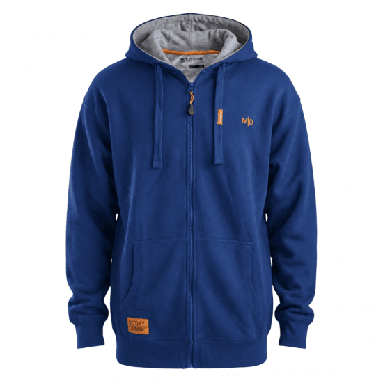 Motley Denim Copenhagen Hoodie Royal Blue - Mikiny & mikiny bez kapucne - Mikiny & Mikiny s Kapucňou 2XL-12XL