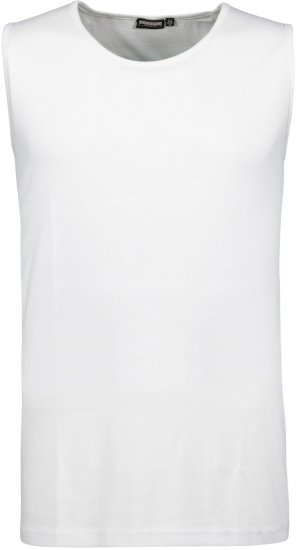 Adamo Rod Comfort Fit Tank Top White - Tričká - Nadrozmerné tričká - 2XL-14XL