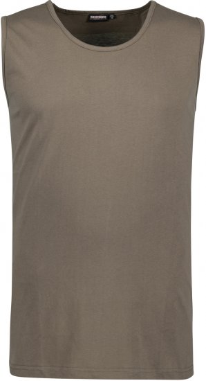 Adamo Rod Comfort Fit Tank Top Khaki - Tričká - Nadrozmerné tričká - 2XL-14XL