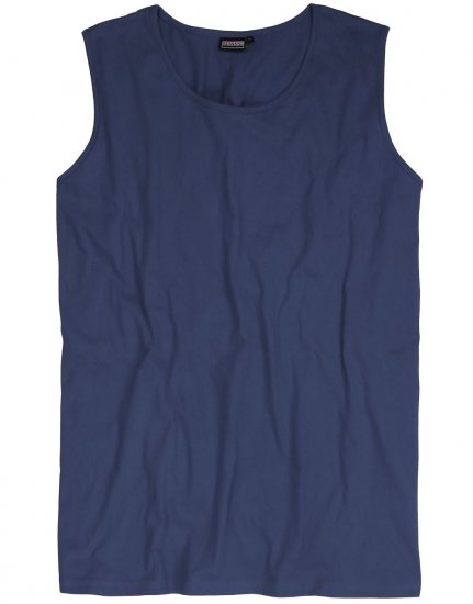 Adamo Rod Comfort Fit Tank Top Denim Blue - Tričká - Nadrozmerné tričká - 2XL-14XL
