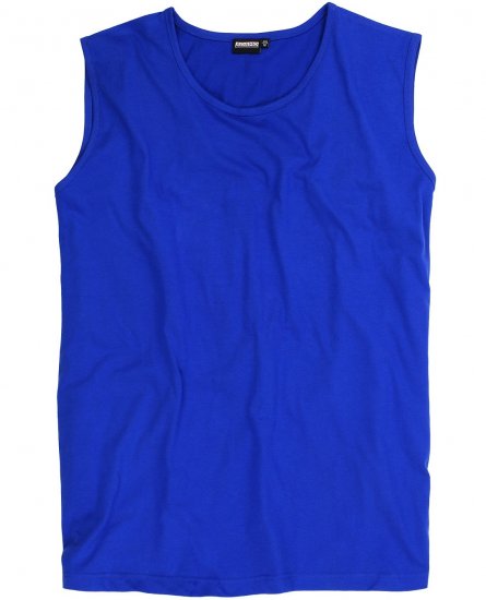 Adamo Rod Comfort Fit Tank Top Royal Blue - Tričká - Nadrozmerné tričká - 2XL-14XL