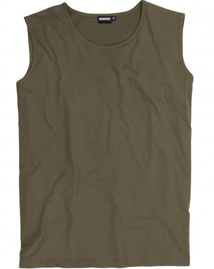 Adamo Rod Comfort Fit Tank Top Khaki - Tričká - Nadrozmerné tričká - 2XL-14XL